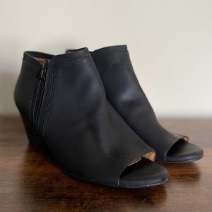 Black Open-toed Booties